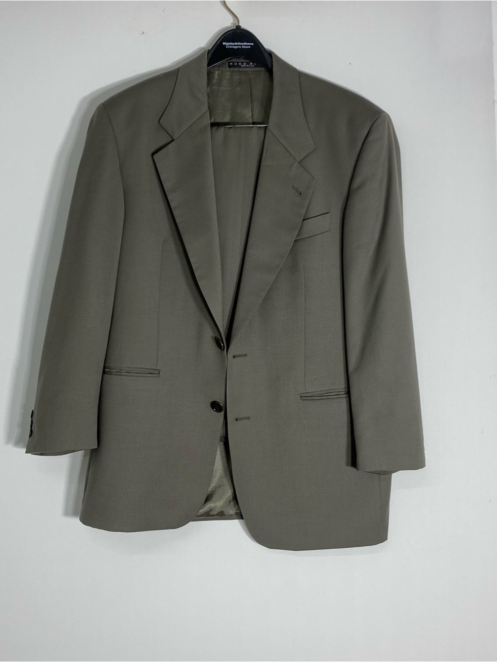 Hugo Boss Men's Olive grey suit